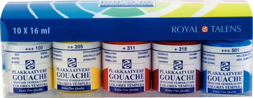 Talens gouache  set PLASTIC 10X16ML