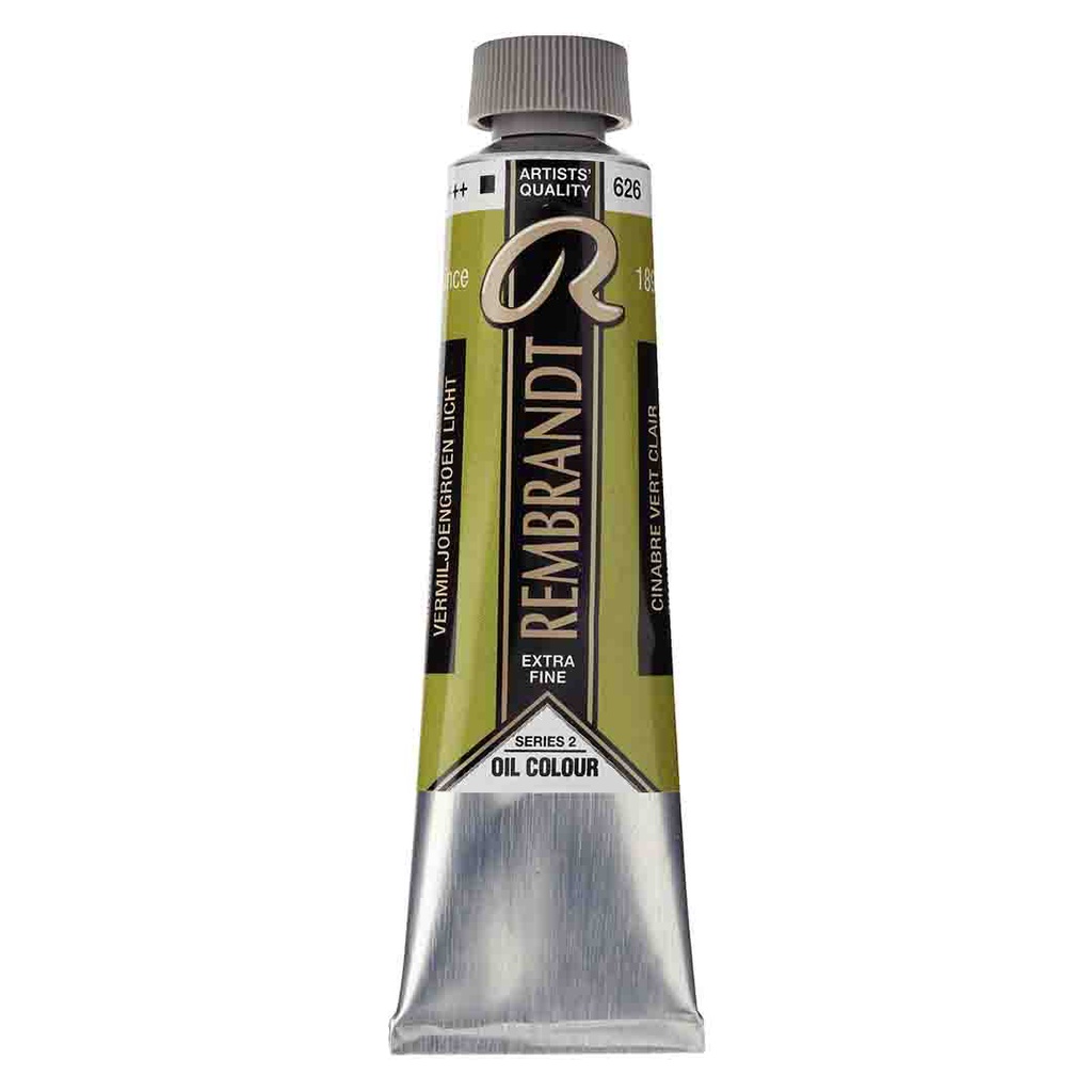 Rembrandt oil color 40ML CINNABAR GREEN LT