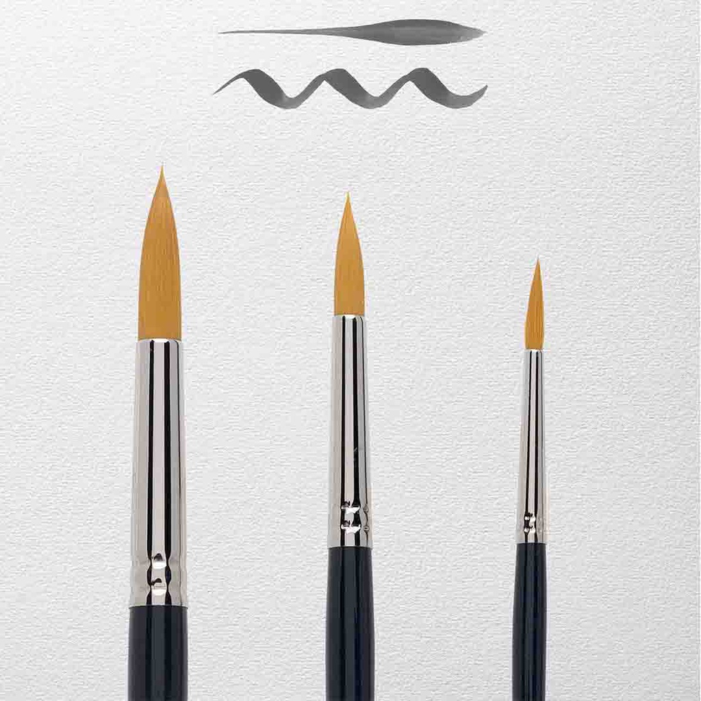 فرش رسم عالية الجودة للألوان المائية  set Series191 SIZE 4-8-12