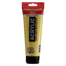 [17122740] الوان اكريلك عالية الجودة والتماسك ساطعة من شركة امستردام الهولندية 250 مل NICKEL TIT.YLW