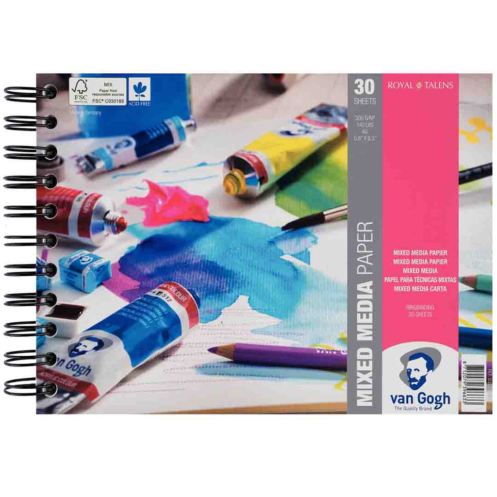 كراسة رسم  المحترفين عالية الجودة من فان جوخ A5, 300g, 30 pages, FSCM80