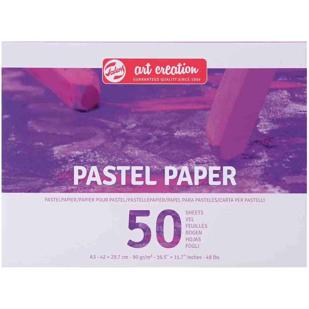 كراسة رسم باستيل  للمحترفين من ارت كريشن الهولندية 90 جرام مقاس 29.7*42 سم 50 ورقة