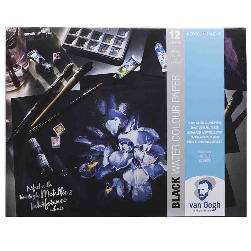 كراسة رسم ورق اسود من فان جوخ  A3