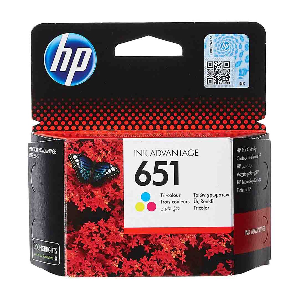حبر طابعة كمبيوتر ملون HP651