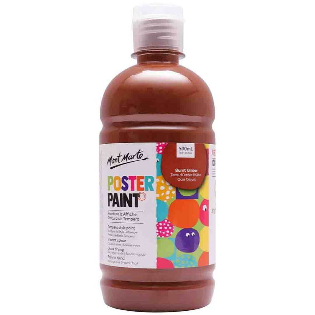 Mont Marte Kids - Poster Paint 500ml  - Burnt Umber