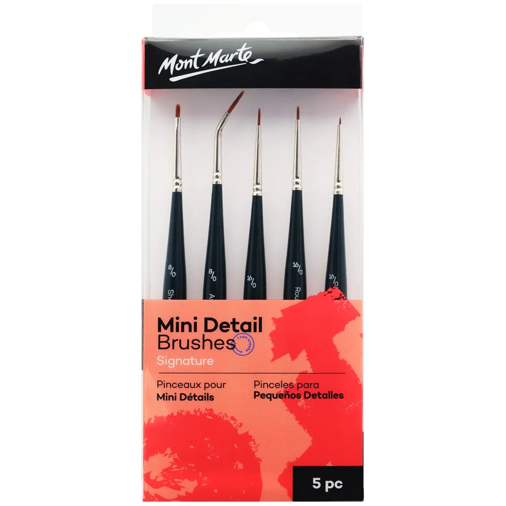 Mont Marte Mini Detail Brush Set 5pc