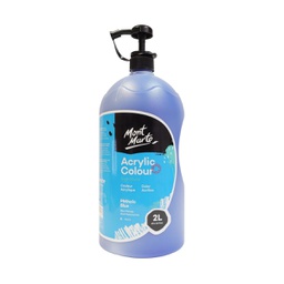 [MSCH2216] الوان اكريلك 2 لتر ضغاط اقتصادي من مونت مارت لون - Phthalo Blue