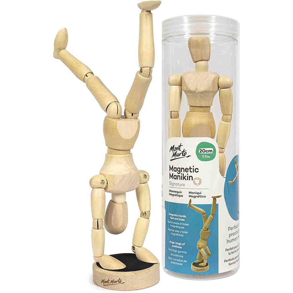 منكان خشبي لتعليم الرسم 20 سم مغناطيس من مونت مارت