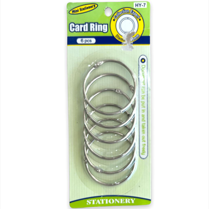 حلقات حديد فضي 50 ملي 6 حبة BST