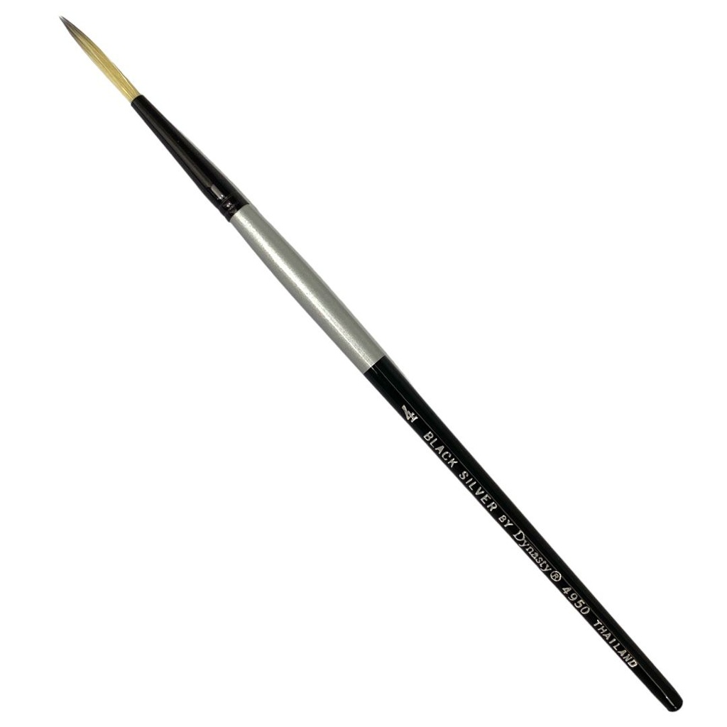 فرشاة داينستي بلاك سيلفر شعر طويل - دائرية مقاس 4