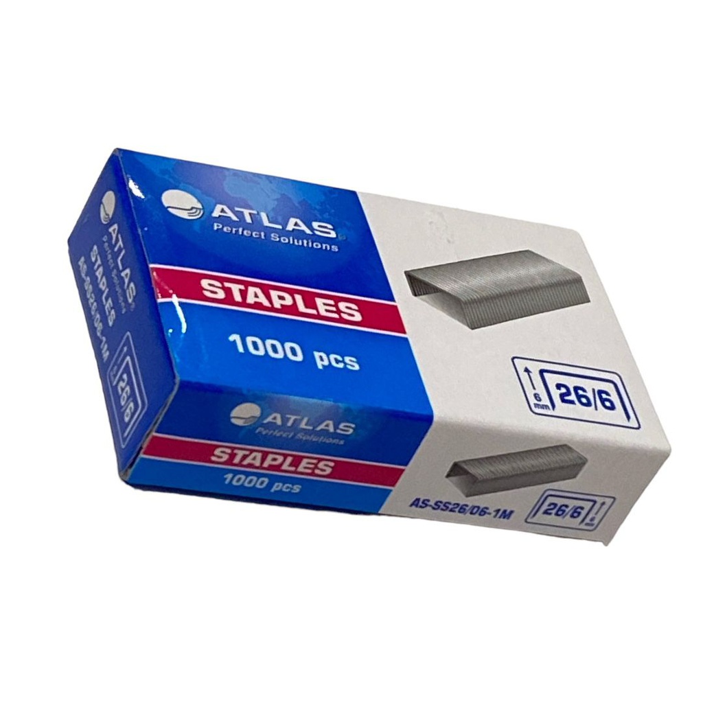 دبابيس دباسة اطلس 26/6 دبوس 1000