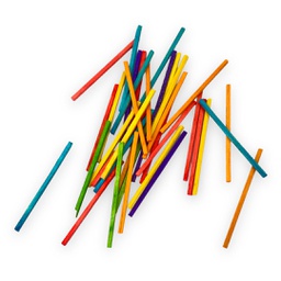 [H411-1] اعواد  خشب ملونة