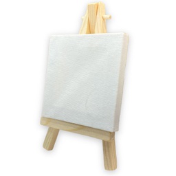 [M191-293] لوحة كانفس مع حامل خشب مقاس 8*8