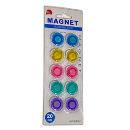 [H1369] مغناطيس دوائر سبورة ملون