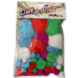 [CA-116] كرات قطن ملون للأعمال الفنية CA-116