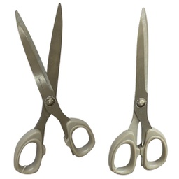 [LE-1980] مقص وسط معدن ممسك بلاستك