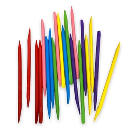 [BQ-8260] اعواد خشب اعمال فنية ملونة