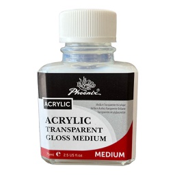 [PATGM75] وسيط رسم اكريلك محلول من فونيكس لمعان شفاف عالي 75 مل