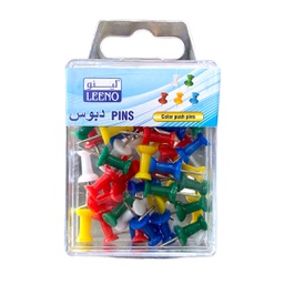 [EL-1924] دبوس راس بلاستيك ملون LEENO