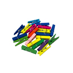 [BQ-8268] مشبك خشبي ملون وسط