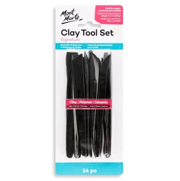[MMSP0033] Mont Marte Plastic Clay Tool Set 14pc