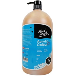 [MSCH2225] Mont Marte Acrylic color 2L Pump - Gold