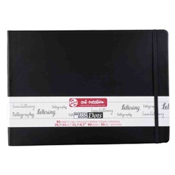 [9314406M] ART CREATION DOT-BOOK BLACK 30X21 80G