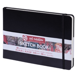 [9314005M] ART CREATION SKETCHBOOK BLACK 21X15 140G