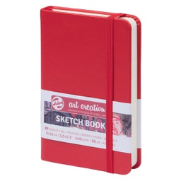 [9314201M] ART CREATION SKETCHBOOK RED 9X14 140G FSC