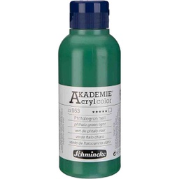 [23553027] SCHMINCKE  AKADEMIE ACRYLIC COLOUR  250ML phthalo green light