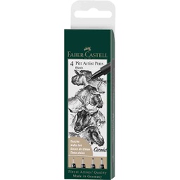 [167115] Faber-Castell, Set Of Ink Pens, Black, 4 Pieces‏