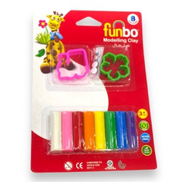 [FO-MC-66-8+2M] صلصال 8 لون مع الادوات FUNBO