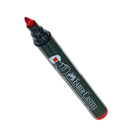 قلم ماركر مشطوف احمر فابر كاستيل