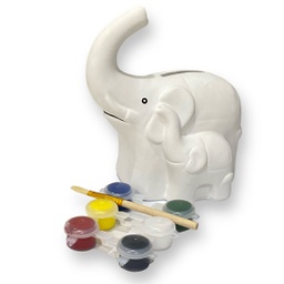 [2900-54] حصالة جبس كبيرة ابيض للتلوين