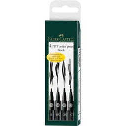 [FCG/167139] FABER-CASTEL India ink Pitt Artist Pen Black Broad W of 4