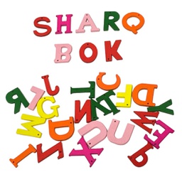 [BQ-8520] حروف انجليزي خشب صغير