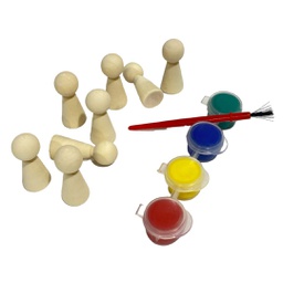 [BQ-8533] قطع خشب فنية + الالوان + فرش