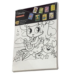 [QS-30*40] لوحة رسم كانفس تلوين للاطفال رسومات مختلفة 30*40