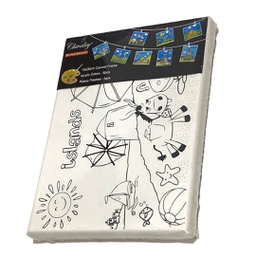 [QS-15*20] لوحة رسم كانفس تلوين للاطفال رسومات مختلفة 15 * 20