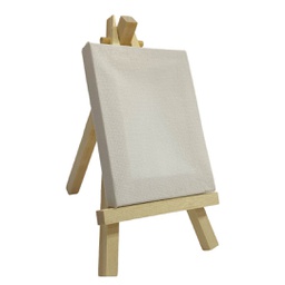 [T294] لوحة كانفس مع حامل طولي خشب 7 * 9