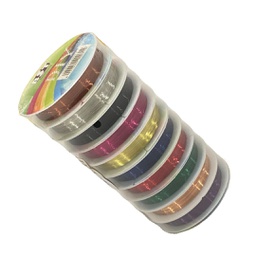 [A003-1] سلك نحاس ملون 10 حبة