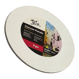 [CMPR0030] Mont Marte Canvas Panels Pack 2 Round 30cm