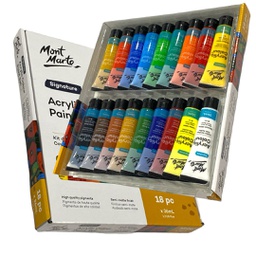 [MSCH1836] MONT-MARTE Acrylic Colour Paint Set 18pc x 36ml