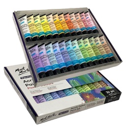[MSCP2436] MONT-MARTE Acrylic Colour Pastel Colours 24pc x 36ml