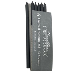 [26002] Artists' Leads Assorted 6 pcs Charcoal lead