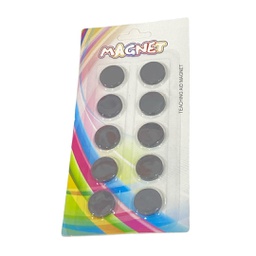 [B1070] مغناطيس دائري اسود 10 حبة