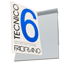 [9702535] كراسة فابريانو 6 ابيض،20 ورقة 220.00 جم 25 * 35 FABRIANO TECNICO-