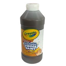 [5513165007] الوان اصابع قابل للغسل بني من كرايولا 473 ملي 