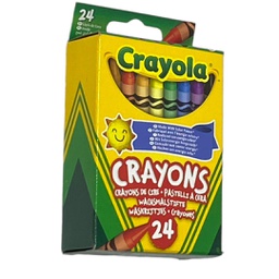 [523024E009] الوان شمعية 24 لون من كرايولا