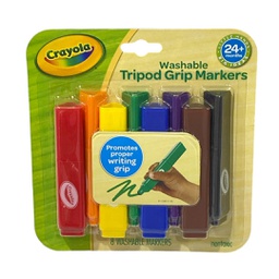 [81138600001] اقلام ماركر قابلة للغسل ثلاثية القوائم 8 لون كرايولا